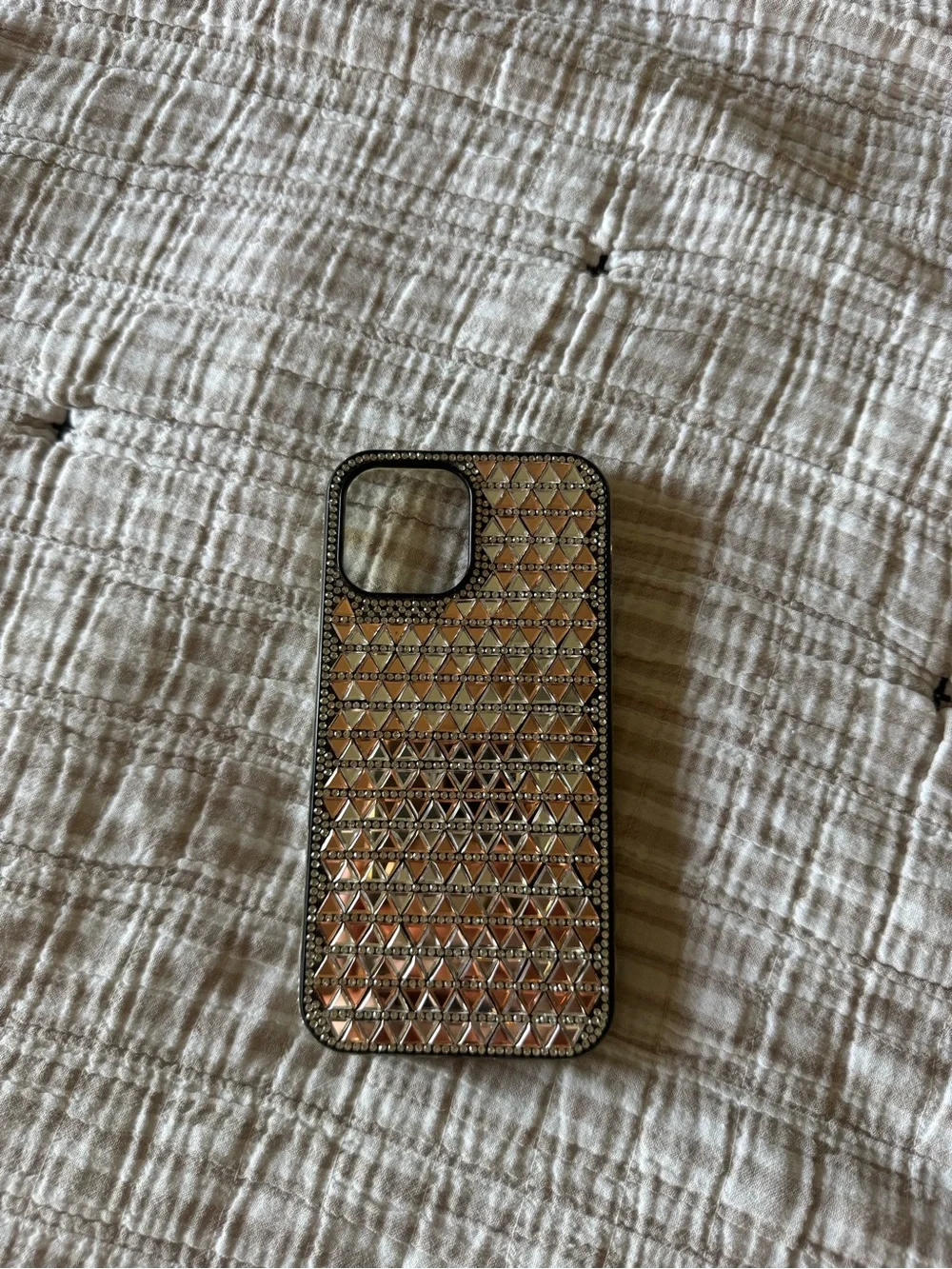 Sparkling Rose Gold Rhinestone Phone Case for iPhone
